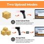 Tera 2D Barcode Scanner with Display Screen & Charging Base Patent No. 007825195-0003 1D 2D QR Bar Code Reader Work with Bluetooth & 2.4G Wireless for Warehouse Inventory