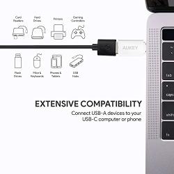AUKEY USB C Adapter, [3-Pack, 5Gbps] USB C to USB 3.0 Adapter for MacBook Pro / Air 2019/2018, iPad Pro, Google Chromebook Pixelbook, Samsung Galaxy S20 Note10, Google Pixel 2/3/4 (White)