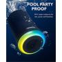 Soundcore Flare Mini Bluetooth Speaker, Outdoor Bluetooth Speaker, IPX7 Waterproof for Outdoor Parties, LED Light Show with 360° Sound and BassUp Technology