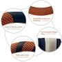 BOKIN Steering Wheel Cover, Microfiber Leather and Viscose, Breathable, Anti-Slip, Odorless, Warm in Winter and Cool in Summer, Universal 15 Inches (Orange)