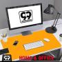 Multipurpose Office Desk Pad and Computer Desk Mat - Waterproof Office Desk Mat and Desk Blotter Pad - Home Office Accessories (Large (35.5'' x 17.5'') (Mango Creamsicle)