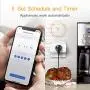 Smart Plug WiFi Outlet Work with Apple HomeKit, Siri, Alexa, Google Home, Refoss Smart Socket with Timer Function, Remote Control, No Hub Required, 16 A, 2 Pack