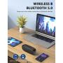 LENRUE Bluetooth Speaker, Wireless Portable Speaker with Loud Stereo Sound, Rich Bass, 12-Hour Playtime, Built-in Mic. Perfect for iPhone, Samsung and More
