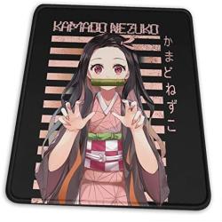 Nezuko - Kimetsu No Yaiba Pullover Hoodie Electronic Sports Office Gaming Learning Rubber Non-Slip Mouse PadMouse Pad Mouse Mat for Computer Desk Laptop Office Non-Slip Rubber