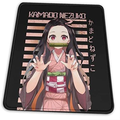 Nezuko - Kimetsu No Yaiba Pullover Hoodie Electronic Sports Office Gaming Learning Rubber Non-Slip Mouse PadMouse Pad Mouse Mat for Computer Desk Laptop Office Non-Slip Rubber