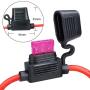 10ga Fuse Holder, 2 Pack MUYI Inline Fuse Holder 10 Gauge Fuse holders 12v Waterproof Pigtail Blade Fuse Relay with 40AMP ATC Fuses