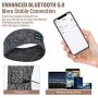 Sleep Headphones Bluetooth Headband, Wireless Sports Bluetooth Headband Headphones with Thin Speakers, Sleep Earbuds, Wireless Sleeping Headphones for Workout Running Yoga Nap, Gift for Men and Women