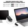 ELECJET AnyWatt USB-C MagSafe Adapter, Type-C to MagSafe 1&2 Converter, Compatible with USB C M1 MacBook Pro Air Charging (Black)