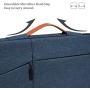 11.6 12.9 Inch Waterproof Laptop Briefcase for Men Women Bag with Handle for 2019 DELL XPS 13 9380, HP Envy X360 11.6, Lenovo Chromebook C330 11.6, Acer ASUS Samsung Chromebook Sleeve Case, Blue