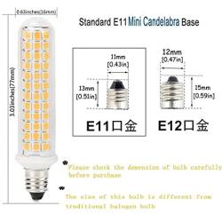E11 LED Bulb, Dimmable 100W E11 Halogen Bulb Replacement, 9W 1100lm Patented Product,E11 Mini Candelabra Base, for Indoor Decorative Lighting,Warm White 3000K, 2-Pack