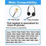 Sinseng rj9 Cisco Telephone Headset with Noise Cancelling Microphone for Cisco Jabra, RJ9 Headset for landline Desk Phones, Office Headphones with Volume Control for Call Center IP Phone