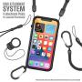 Vibe Series Case Designed for iPhone 12 Pro Max, Patented Rotating Mute Switch, 10ft Drop Proof, Compatible with MagSafe, Crux Accessories Attachment System, by Catalyst - Stealth Black