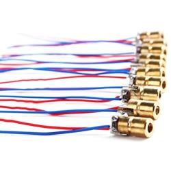 100X 3V 5mW 650nm 6mm Mini Laser Dot Diode Module Copper Head Red