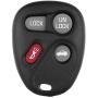 ECCPP Car Key Fob (Shell Case) 1PC 4 Buttons Keyless Entry Remote Control Replacement for Cadillac for Buick for GMC 96 97 98 99 00 01 02 03 04 05 KOBLEAR1XT
