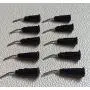 Fashionclubs Blunt Tip Dispensing Needles 20Ga,200pcs Disposale Dental Pre-Bent Irrigation Needle Tips,Black,Great for Oil or Glue Applicator