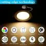 Smart LED Recessed Downlight with Touchscreen Smart Switch & Smart Bridge, FVTLED 10pcs Wireless Bluetooth Mesh 9W 4 inch 700LM 2700K-6500K Dimmable RGBWC Multicolor Color 5 in 1 Ceiling Spotlight