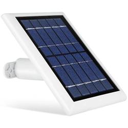 Wasserstein Solar Panel Compatible with Ring Spotlight Cam Battery & All-New Ring Stick Up Cam Battery - Power Your Ring Surveillance Camera continuously with 2W 5V Charging (1-Pack, White)
