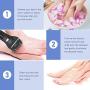 Liberex Electric Callus Remover - Rechargeable Foot File Callus Shaver Hard Skin Remover Pedicure Tools with 4 Roller Heads, for Cracked Heels Calluses and Dead Skin, 2 Speed, Battery Display