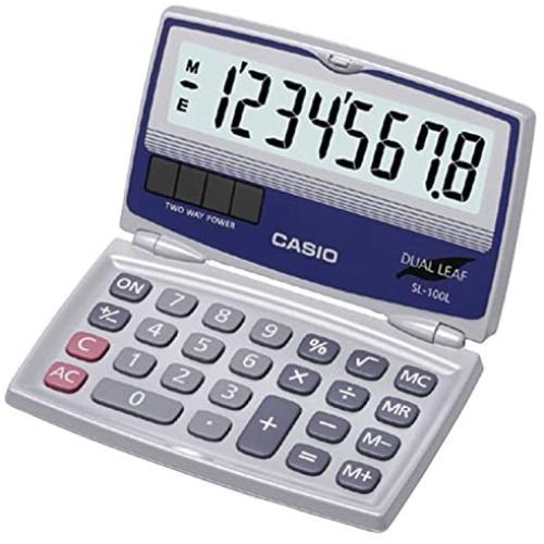 Casio SL-100L Basic Solar Folding Compact Calculator