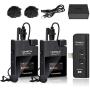 Wireless Microphone for i Phone Comica BoomX-DMI2 2.4G Digital Mini Wireless Lavalier Lapel Mic,Transmitter and Receiver for iPad,iPhone iOS Phone,Lav Mic for Vlogging YouTube Facebook Live-stream