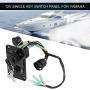 Qiilu Main Ignition 12V Key Switch Assy Single Key Switch Panel Assembly for Yamaha Outboard Yacht 704-82570-12-00 704-82570-11-00