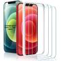 （3 Pack ） Amuoc Tempered Glass Film for Apple iPhone 12 Screen Protector and iPhone 12 pro Screen Protector， with (Easy Installation Tray) Anti Scratch, Bubble Fre, Apple iPhone 12/12Pro/6.1inch