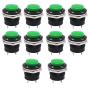 Twidec/10Pcs SPST AC250V/3A AC125V/6A Mini Off(ON) NO Momentary Push Button Switch Green R13-507G