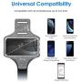 JETech Cell Phone Armband Case for iPhone SE(2020)/11/11 Pro/XR/XS/X/8 Plus/7 Plus/8/7/6s/6, Galaxy S10/S9/S9+, Adjustable Band, w/Key Holder and Card Slot, for Running, Walking, Hiking, Grey