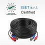 ANNKE 4 Pack 30M/100ft All-in-One Video Power Cables, BNC Extension Surveillance Camera Cables for CCTV Security DVR System Installation, Free BNC RCA Connector and 100pcs Cable Clips Included (Black)