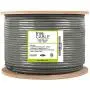 trueCABLE Cat6 Plenum (CMP), 500ft, Gray, 23AWG 4 Pair Solid Bare Copper, 550MHz, ETL Listed, Unshielded Twisted Pair (UTP), Bulk Ethernet Cable
