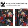 CenYouful iPad Case Fit 2018/2017 iPad 9.7 6th/5th Generation - 360 Degree Rotating iPad Air Case Cover with Auto Wake/Sleep Compatible with Apple iPad 9.7 Inch 2018/2017 (Black Roses)