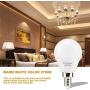 Comzler A15 LED Bulbs 60W Equivalent, Warm White 2700K, E12 Candelabra Base LED Globe Bulb for Ceiling Fan, No Dimmable，6 Pack