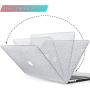 B BELK MacBook Pro 16 Inch Case 2021 2020 2019 Release A2141, Sparkly PU Leather Crystal Smooth Slim Hard Case with Keyboard Cover Compatible with Apple MacBook Pro 16 with Touch Bar & Touch ID