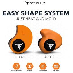 Decibullz - Custom Molded Earplugs, 31dB Highest NRR, Comfortable Hearing Protection for Shooting, Travel, Swimming, Work and Concerts