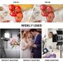 GVM 560 LED Video Light, Dimmable Bi-Color, Photography Lighting with APP Control, Video Lighting Kit for YouTube Outdoor Studio, 2 Packs Led Panel Light, 2300K-6800K, CRI 97+