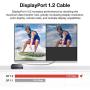 DisplayPort Cable 15ft, iVANKY DP Cable, [4K@60Hz, 2K@165Hz, 2K@144Hz], Nylon Braided High Speed DisplayPort 1.2 Cable, Compatible with PC, Laptop, TV
