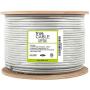 trueCABLE Cat6 Riser (CMR), 500ft, White, 23AWG 4 Pair Solid Bare Copper, 550MHz, ETL Listed, Unshielded Twisted Pair (UTP), Bulk Ethernet Cable