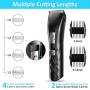STOON Hair Clippers, Cordless Rechargeable Beard Trimmer Hair Trimmer for Men, Waterproof Hair Cutting Kit with LED Display & 2 Guide Combs (4 Adjustable Levels) for Family Use