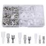 FIXITOK 480pcs Quick Splice 2.8/4.8/6.3mm Male and Female Wire Spade Connector Wire Crimp Terminal Block with Insulating Sleeve Assortment Kit for Electrical Wiring Car Audio Speaker (Silver) FIXITOK 480pcs Quick Splice 2.8/4.8/6.3mm Male and Female Wire Spade Connector Wire Crimp Terminal Block with Insulating Sleeve Assortment Kit for Electrical Wiring Car Audio Speaker (Silver)