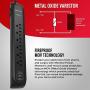 Monster Power Strip Surge Protector with USB Ports - Heavy Duty Protection for 6 Plug-ins and 2 USB Gadgets - Ideal for Computers, Home Theatre, Home Appliance and Office Equipment