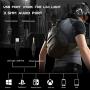 Xbox One Headset with Mic LED Light On Ear Gaming Headphone PS4,3.5mm Wired Gaming Headset for PC Mac Laptop Nintendo Switch Gamer Headphone (Black)