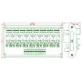 Electronics-Salon DIN Rail Mount 8 SPDT Power Relay Interface Module. (Operating Voltage: DC 12V)