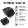 Rexing V1P 3rd Generation Dual 1080p Full HD Front and Rear 170 Degree Wide Angle Wi-Fi Car Dash Cam with Supercapacitor, 2.4'' LCD Screen, G-Sensor, Loop Recording, Mobile App