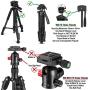 DaVoice 43mm Tripod Quick Release Plate Camera Mounting Adapter Parts Replacement for Torjim 60-Inch AX60, Endurax 66'' ETR66, Phopik 55'' PT204V, UBeesize 60” TR60, Zomei Q111 Mactrem PT55 Tripod Mount
