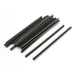 uxcell A14081900ux0270 Single Row Straight Header Strip Socket, 2.54 Mm Pitch, 20 Piece