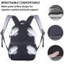Travel Laptop Backpack, Gebnuit Anti-Theft Business Student Laptop Backpack with USB Charging Port, Slim Durable Water Resistant College School Computer Bag for Women & Men Fits 15.6 Inch Laptop-Grey