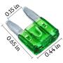 100 Pack Auto Fuses 30 AMP APM/ATM 32V Mini Blade Style Fuses 30A Short Circuit Protection Car Fuse