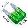 100 Pack Auto Fuses 30 AMP APM/ATM 32V Mini Blade Style Fuses 30A Short Circuit Protection Car Fuse