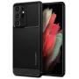 Spigen Rugged Armor Designed for Galaxy S21 Ultra Case (2021) - Matte Black
