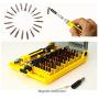 NUZAMAS 45-in-1 Precision Screwdriver Tool kit Compact Disassembly Repair Bits with Flexable Extension Bar in Organizer Case for Laptop Computer Phone iPhone Electronic Products and Appliances